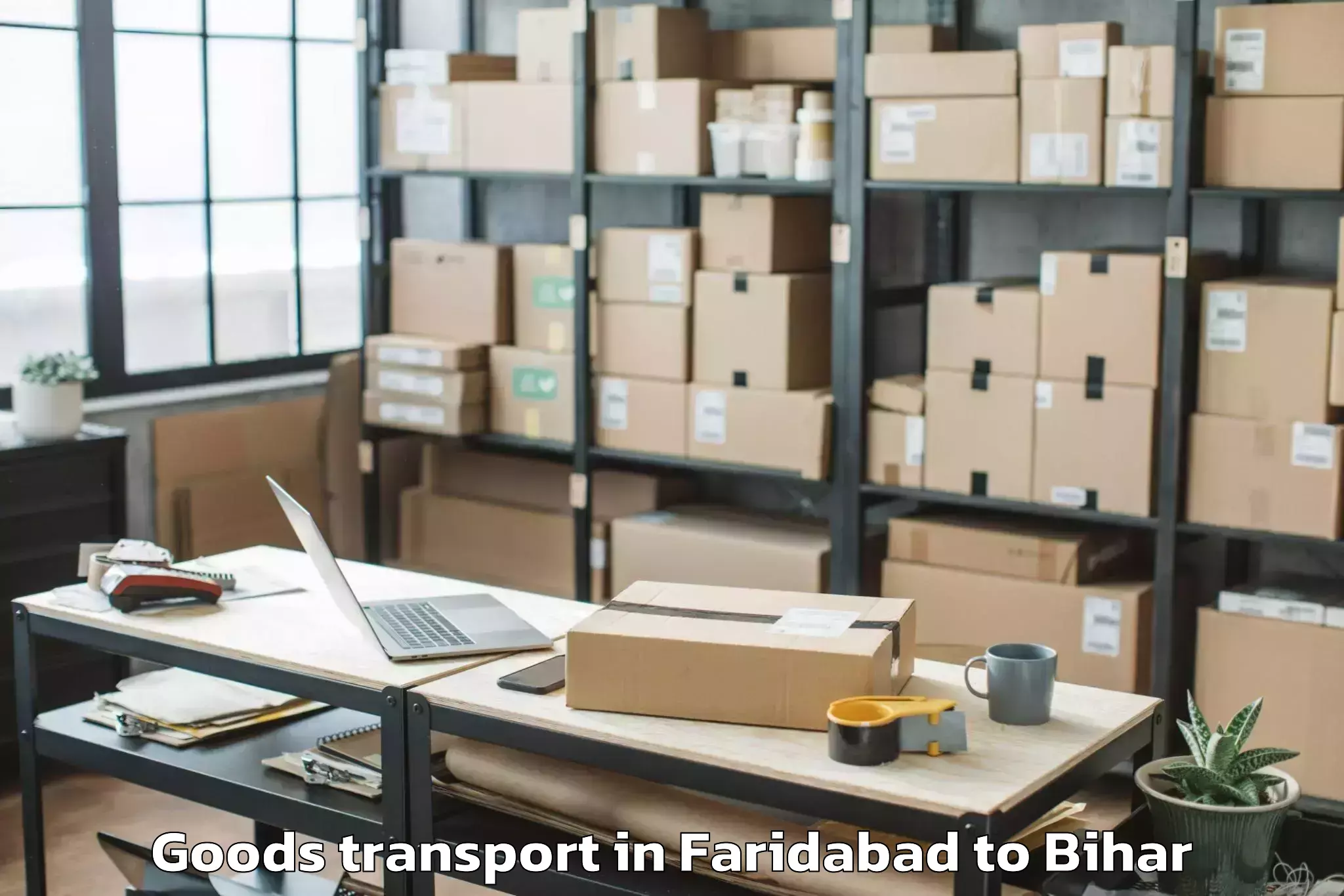 Top Faridabad to Kasba Goods Transport Available